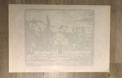 Pierneef - Photolithograph- `Kruiskerk Tulbagh `