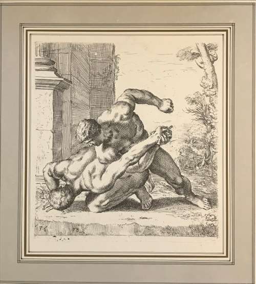 Nude Greek male wrestlers : Print