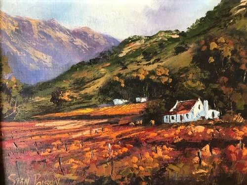 Stan Polson - Oil on Board Landscape