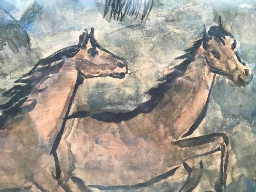 Reginald Turvey - watercolour on paper