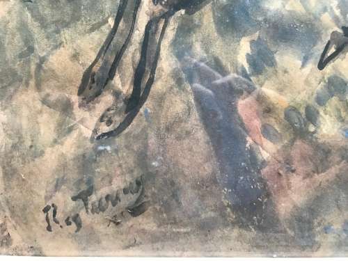 Reginald Turvey - watercolour on paper