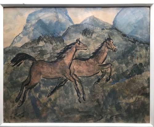 Reginald Turvey - watercolour on paper