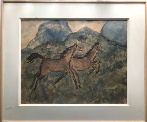 Reginald Turvey - watercolour on paper