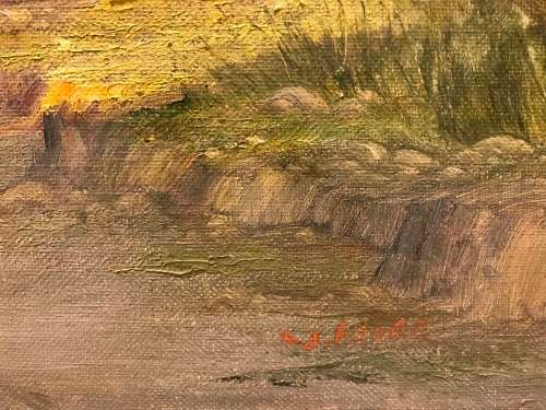 K J FOURE - Cape Homestead - Oil on Board