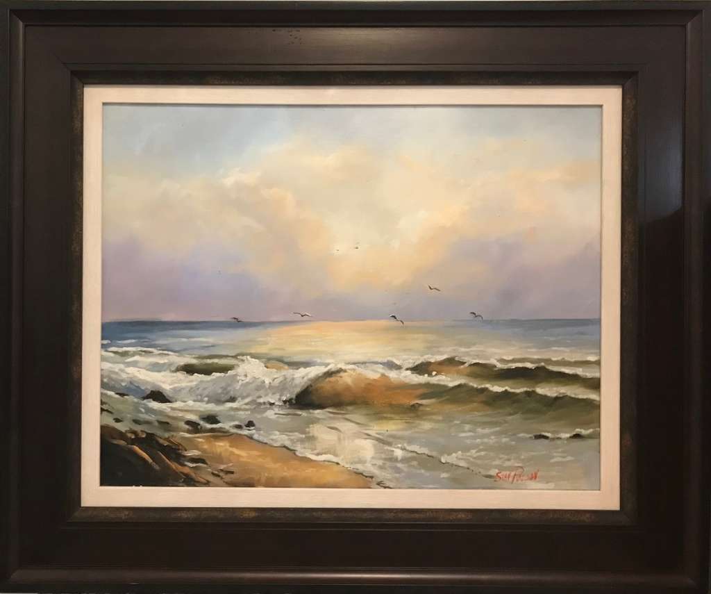 Stan Polson - Oil on Board Seascape
