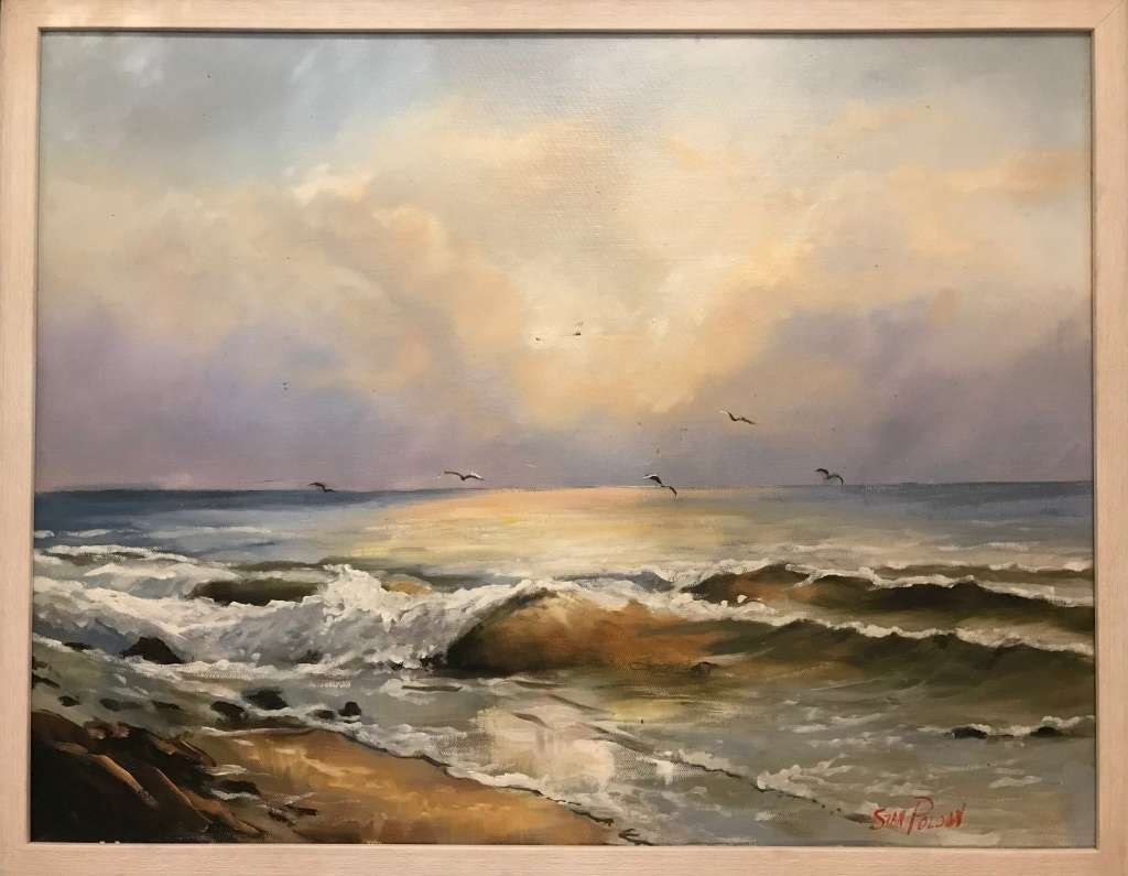 Stan Polson - Oil on Board Seascape