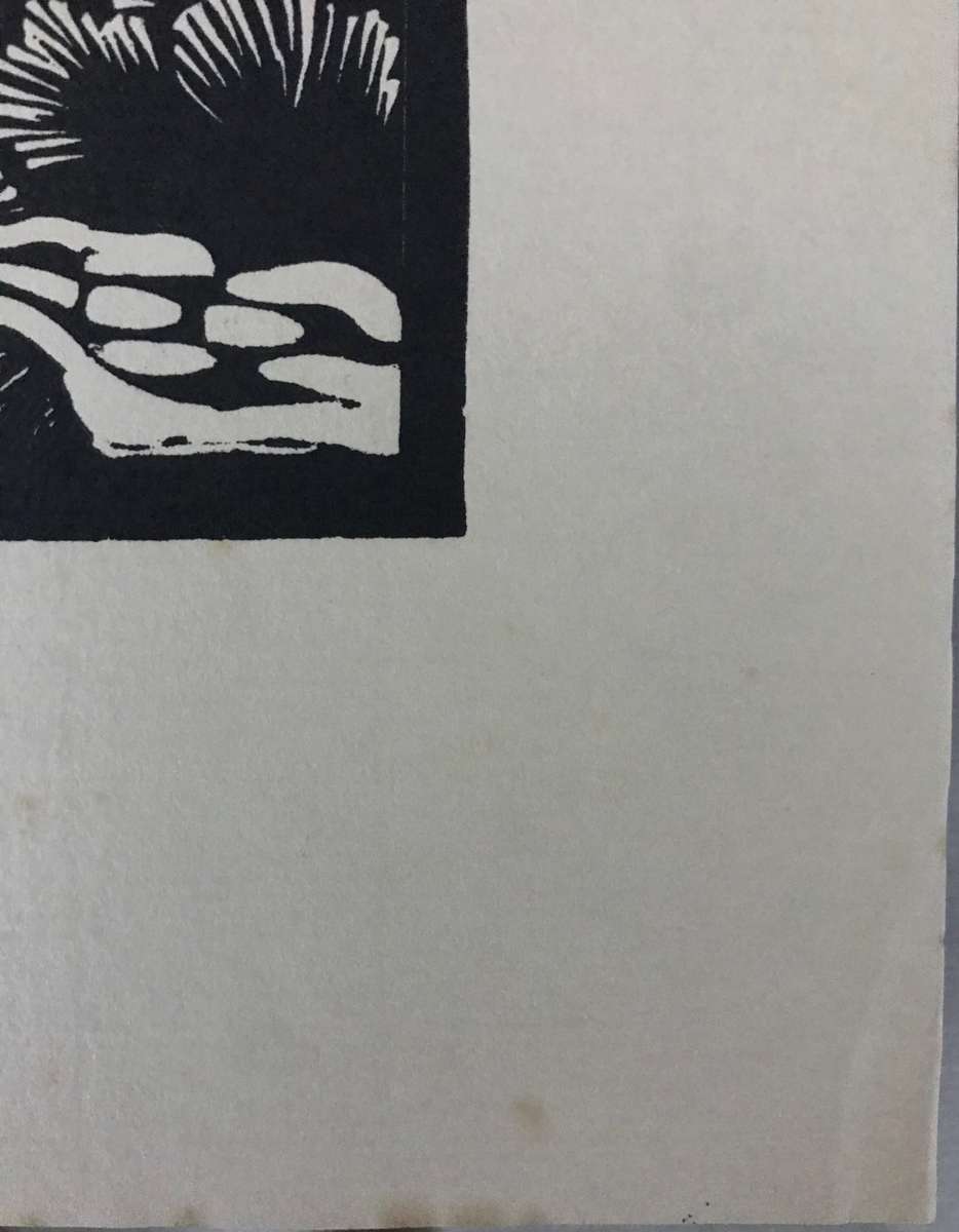 Gregoire Boonzaier - Trees in the Wind Linocut