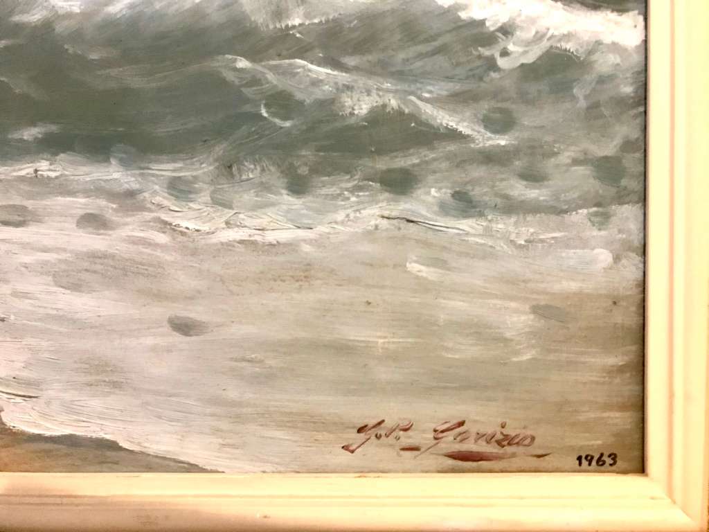 Gian Piero Garizio - seascape - oil on board