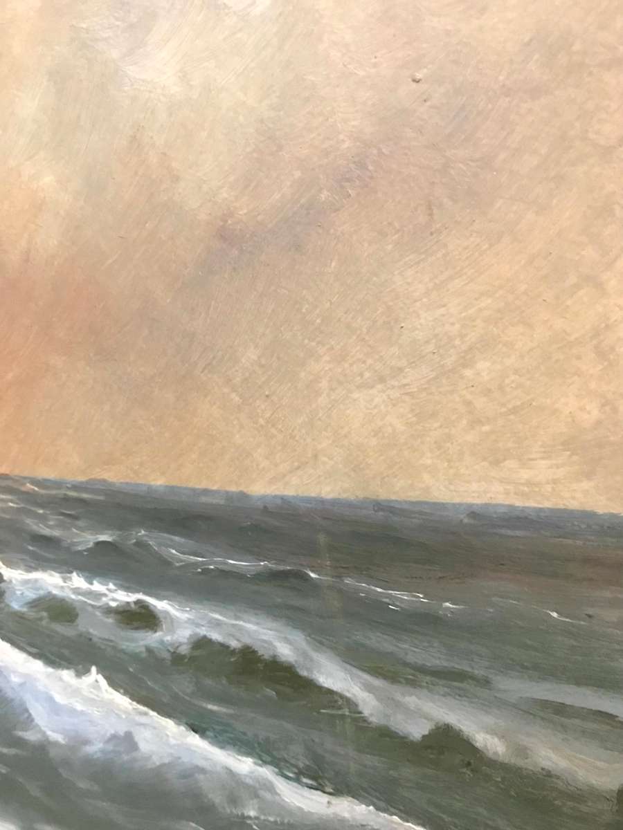 Gian Piero Garizio - seascape - oil on board