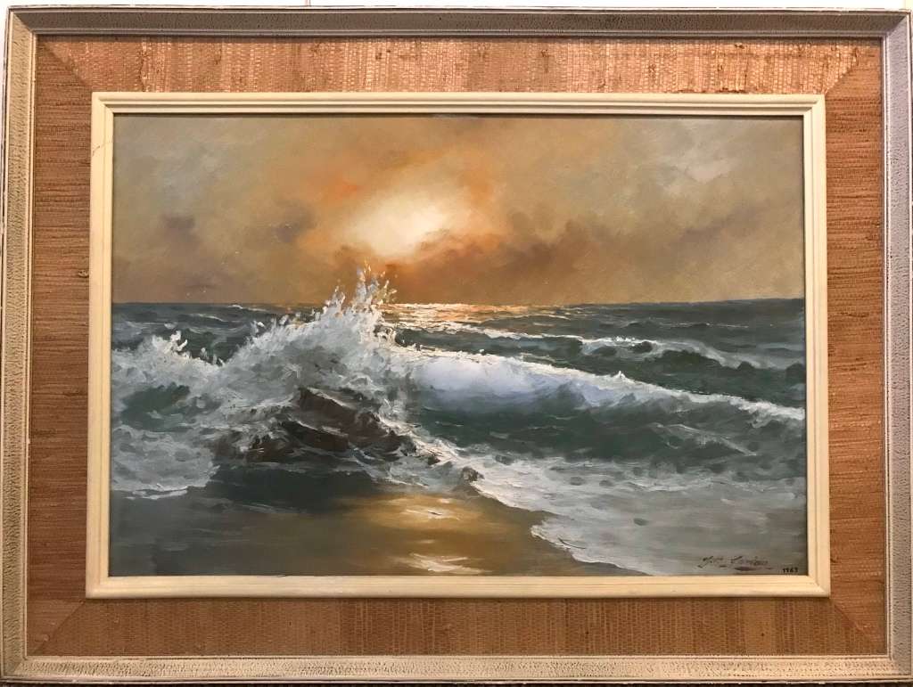 Gian Piero Garizio - seascape - oil on board