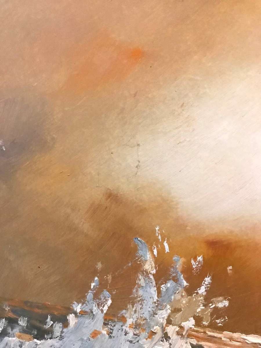 Gian Piero Garizio - seascape - oil on board