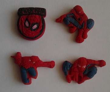 Spiderman Set 2 Cake Toppers Silicone Mould