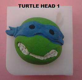 Turtle Head 1 Cake Toppers Silicone Mould
