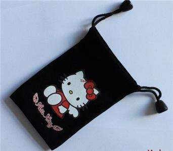 ADORABLE BLACK HELLO KITTY CELLPHONE POUCH