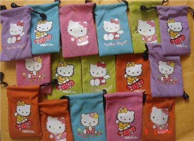 ONE!!!!!!  ADORABLE PURPLE HELLO KITTY CELLPHONE POUCH