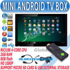 NEW ANDROID 4.2 HDMI TV ADAPTER/ MINI PC, QUAD CORE / 2GB/8GB /SMART TV/ BLUE TOOTH - FAST DELIVERY