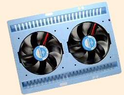 Vantec HCP-3502 - plastic , 2x3800rpm 60mm fan , 28cfm  HDD Cooler