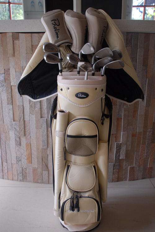 PROLINE LADY SONIC champagne graphite golf clubs & bag set