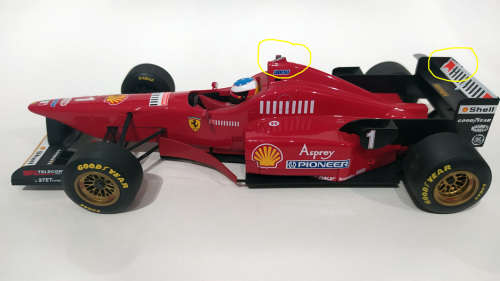 **Damaged/No Box** 1/18 Minichamps Pauls Model Art - Michael Schumacher Collection -  Ferrari F310