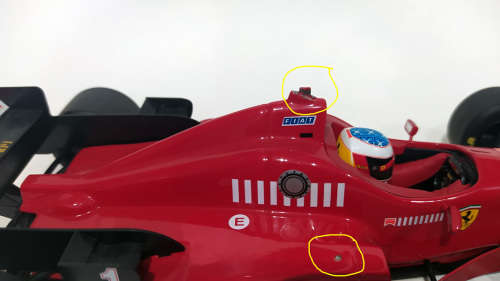 **Damaged/No Box** 1/18 Minichamps Pauls Model Art - Michael Schumacher Collection -  Ferrari F310