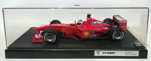 **GOOD CONDITION, DECAL ISSUES** 1/18 Hot Wheels Racing Ferrari F1-2000 - Rubens Barrichello