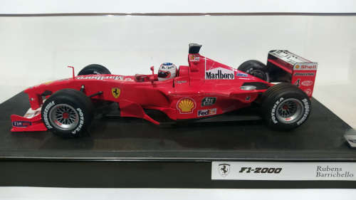 **GOOD CONDITION, DECAL ISSUES** 1/18 Hot Wheels Racing Ferrari F1-2000 - Rubens Barrichello