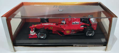 **GOOD CONDITION, DECAL ISSUES** 1/18 Hot Wheels Racing Ferrari F1-2000 - Rubens Barrichello