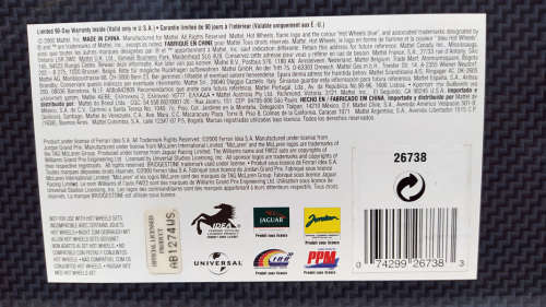 **GOOD CONDITION, DECAL ISSUES** 1/18 Hot Wheels Racing Ferrari F1-2000 - Rubens Barrichello