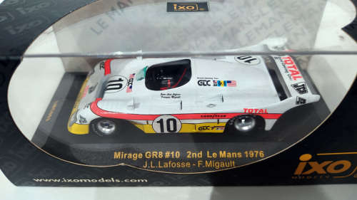 **BRAND NEW** 1/43 IXO Mirage GR8 2nd Le Mans 1976 J.L.Lafosse & F.Migault No10