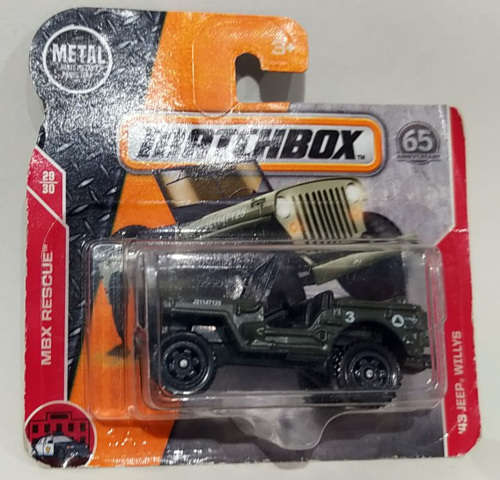 **NEW/SEALED** 1/64 Matchbox - 1943 Willys Jeep #29/30 - Carded