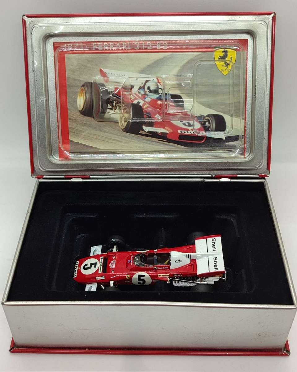 **USED/COLLECTORS** 1/43 HW Racing/IXO Tin Case Series - Ferrari F1 312-B2 Mario Andretti 1971 #5