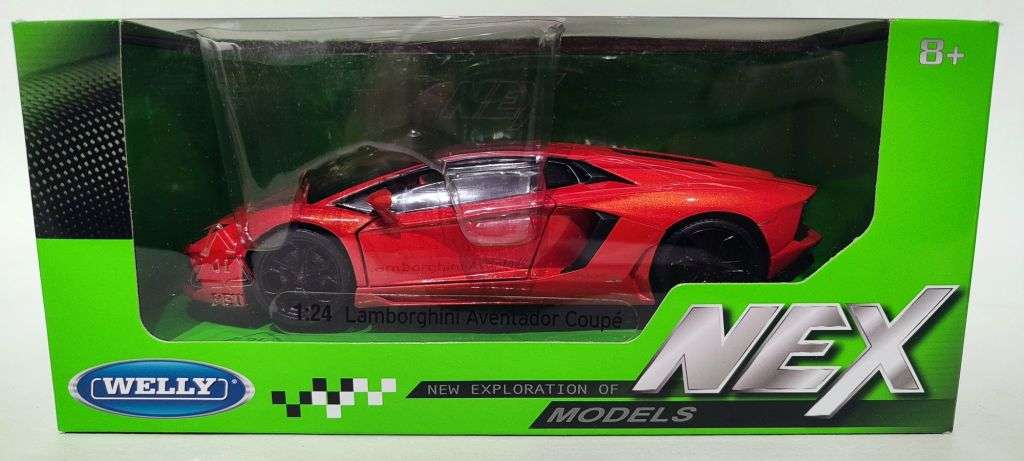 **NEW** 1/24 Welly NEX Lamborghini Aventador Coupe Red