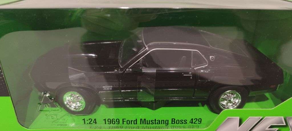 **NEW** 1/24 Welly NEX 1969 Ford Mustang Boss 429 Black