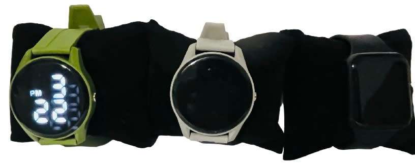 Year unisex  Rubber Band Digital Watch Date Time