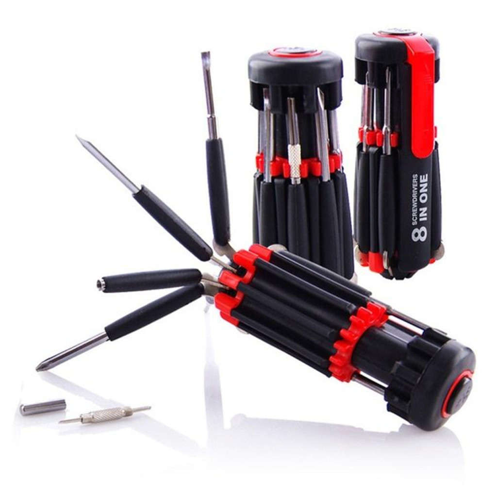 8 in 1 Multi-Screwdrivers with Flashlight