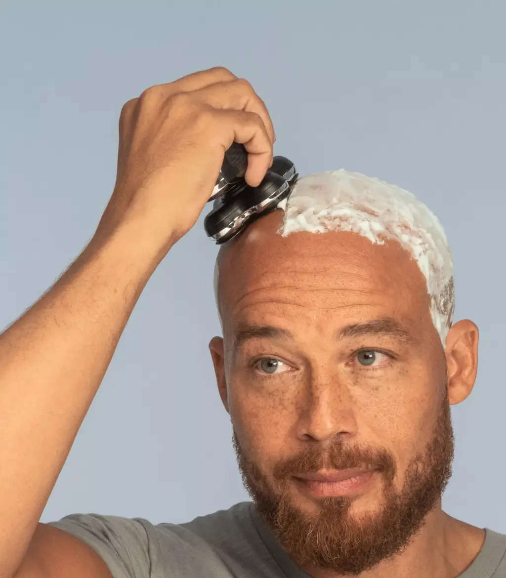 Professional wireless Mens head and beard shaver