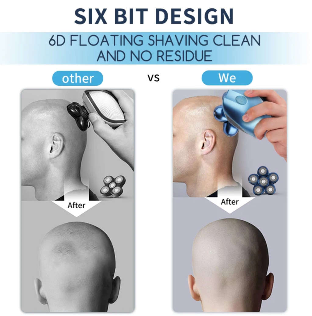 Professional Electric rotation head shaver