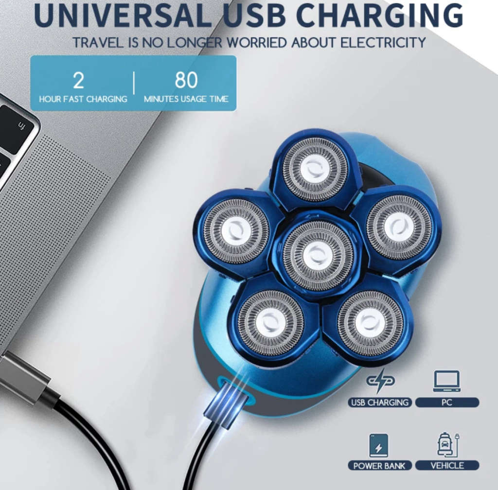 Professional Electric rotation head shaver