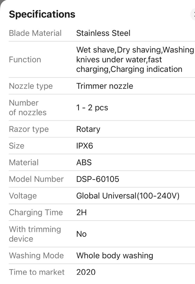 Professional Electric rotation head shaver