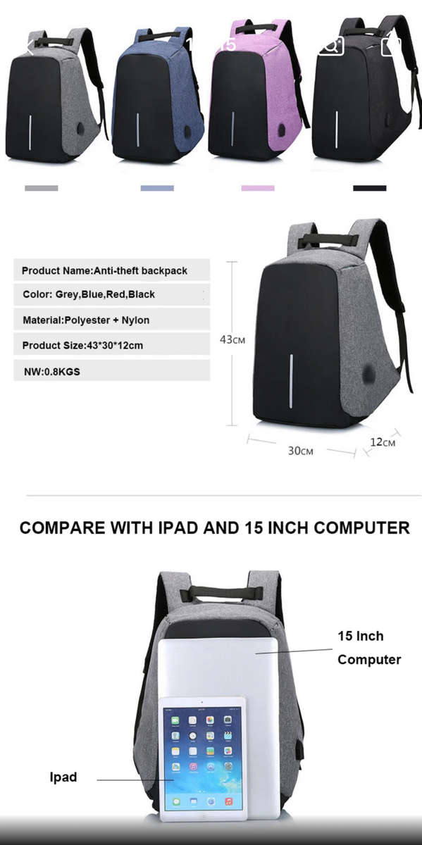 USB Backpack or school backpack