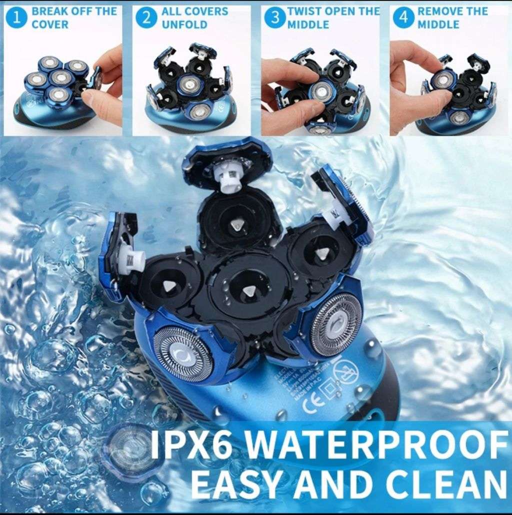 Professional Electric Rotation Head Shaver