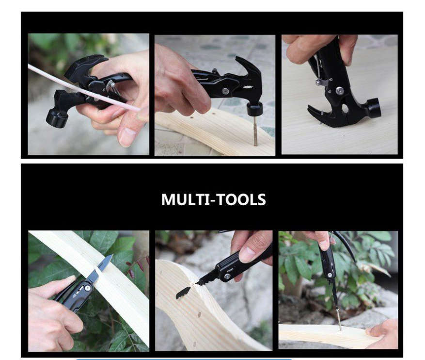 Multi-Functional Mini Hammer Camping Gear Survival Tool