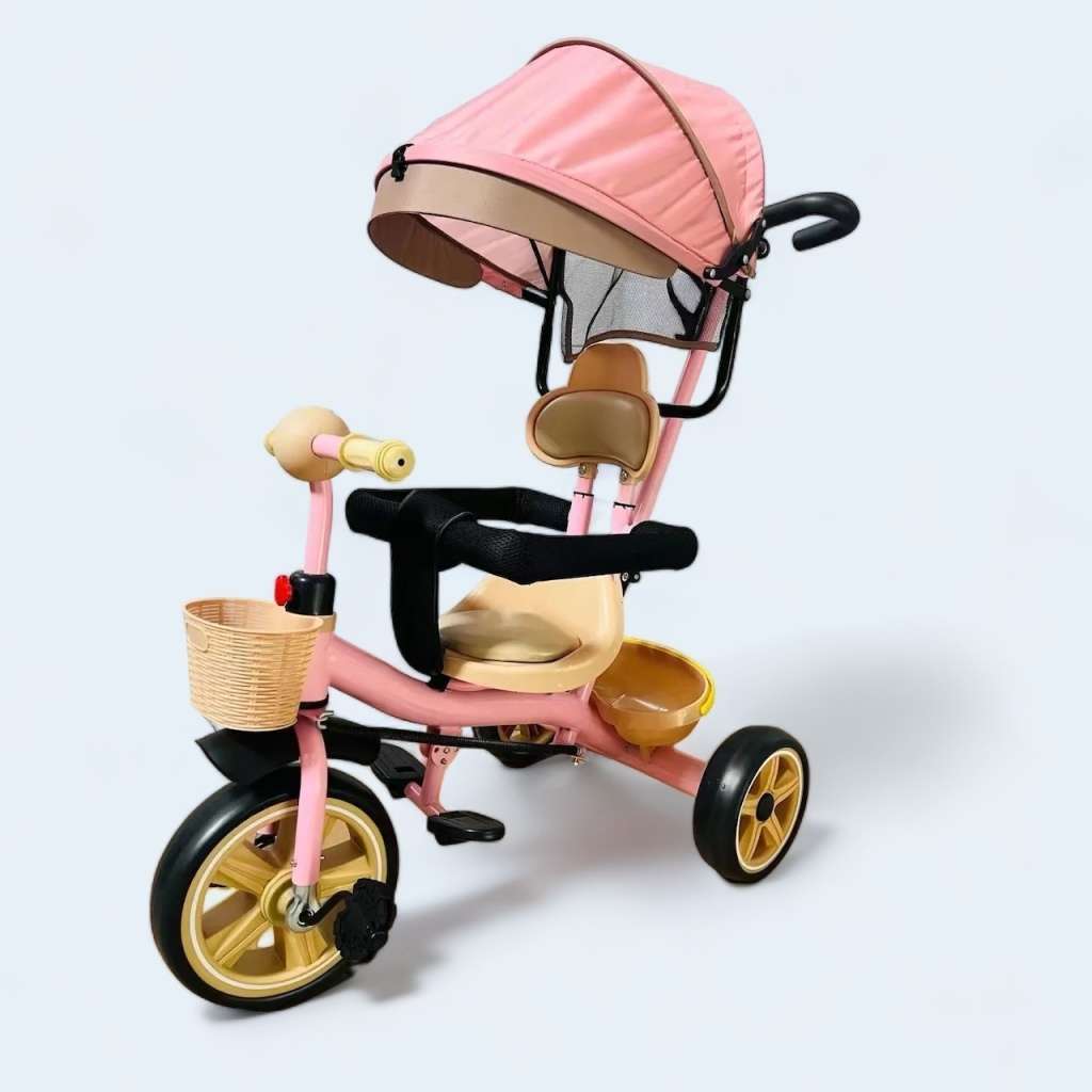 Luxury 4 in 1 kids tricycle with steel frame ll