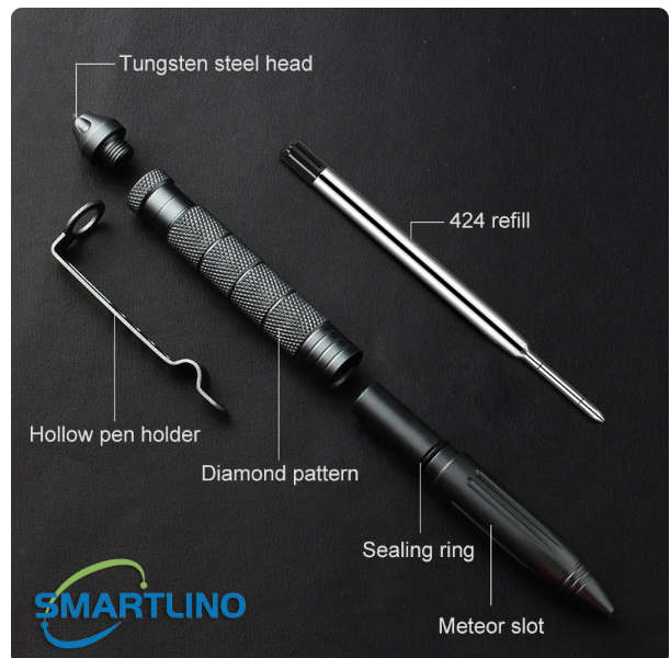 Multifunctional Mini Pocket Anti-skid Signature Tactical defensa personal Pen Outdoor Sports Camping