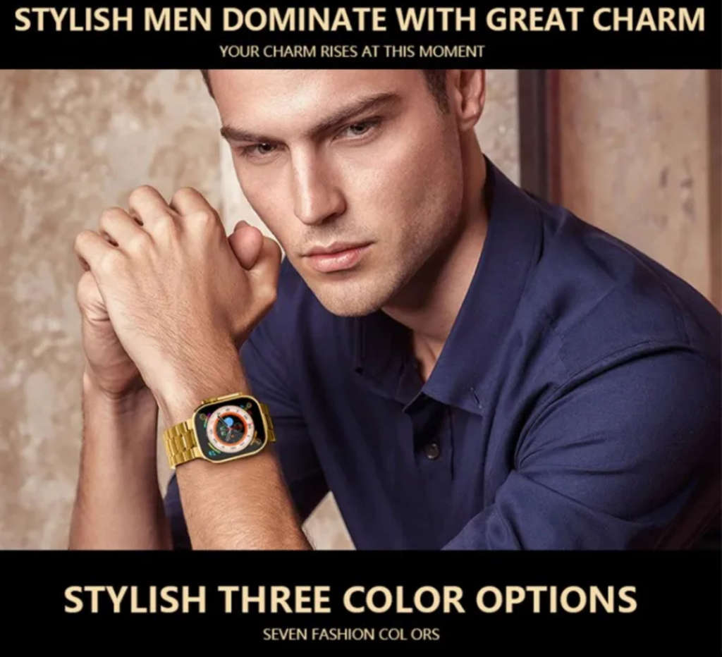 Premium U9 ultra smart watch -Luxury-Gold edition