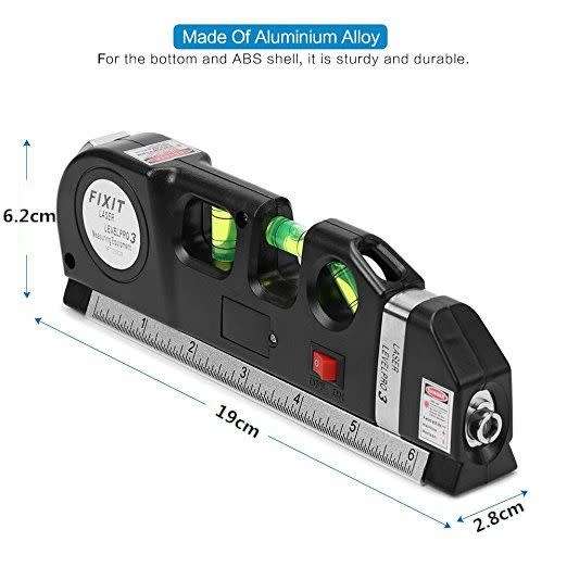Multipurpose Laser Level Tape with Measure Line