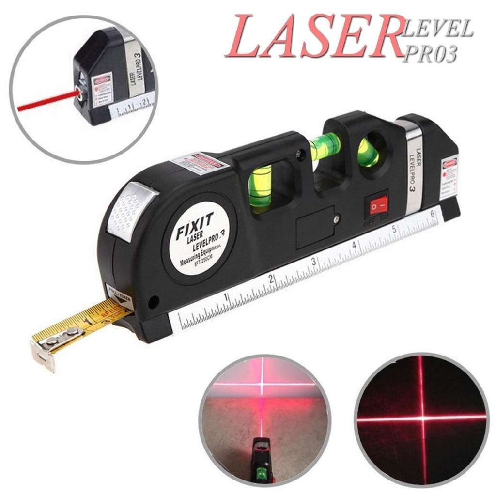 Multipurpose Laser Level Tape with Measure Line