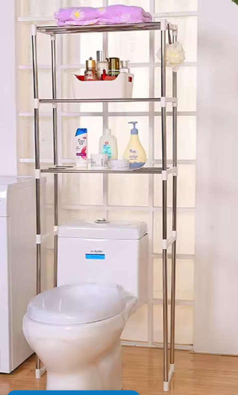 Three-Tier Toilet Storage Rack