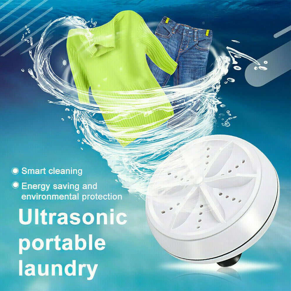 3 in1 Ultrasonic Turbine Mini Washing Machine