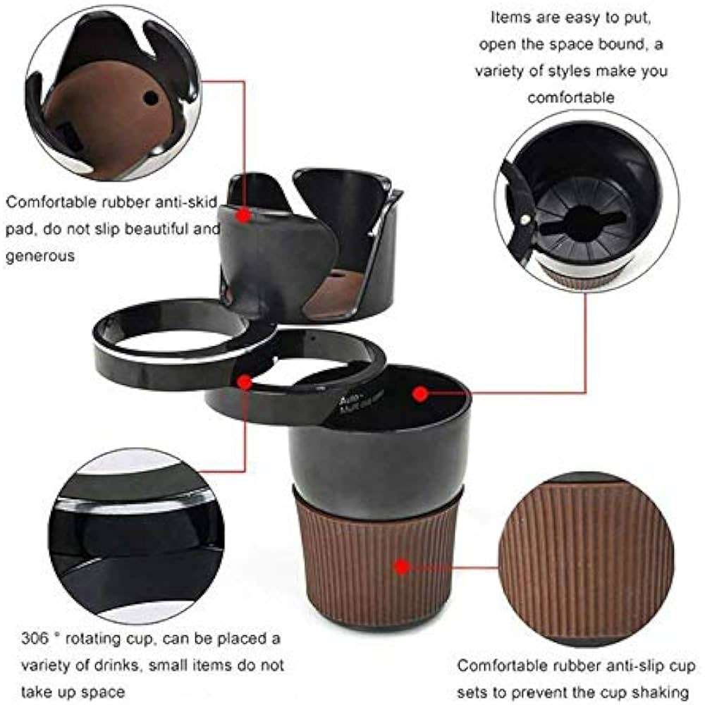 Car Multi Cup Holder Multifunctional Organiser 4 in 1